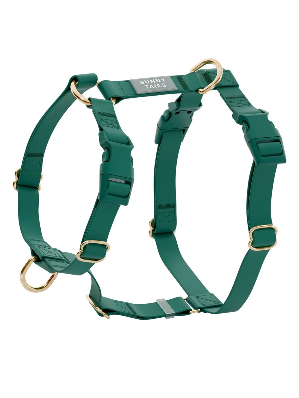 Sunny Tails Cloud Lite Waterproof Dog Harness Meadow Green Small Dog